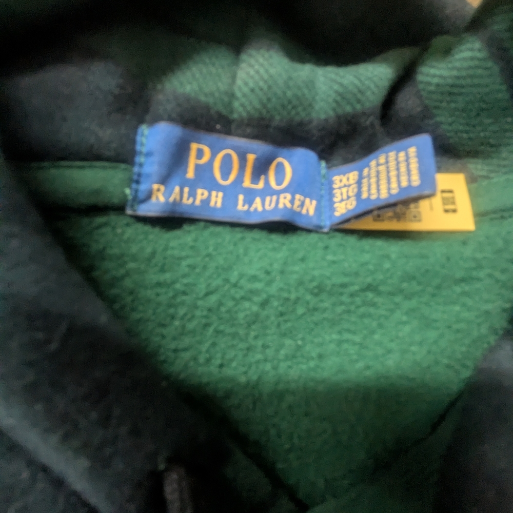 Polo by Ralph Lauren Black and Green Hoodie - Picture 3 of 3